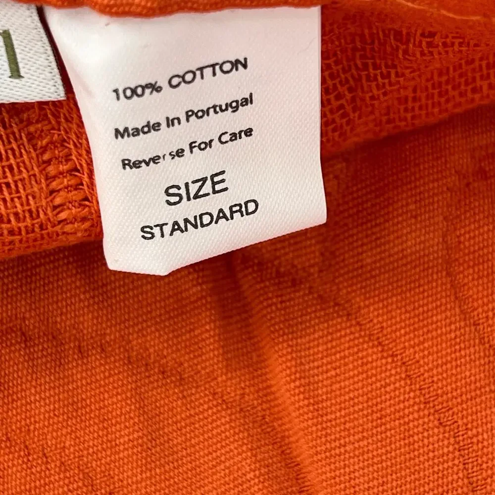 Garnet Hill orange standard pillow case